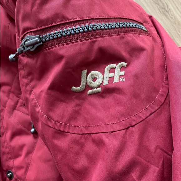 Vintage 80s 1990s JOFF Burgundy Red Ski Jacket - Picture 2 of 9